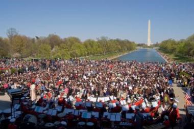More than 2,000 people attended the concert on the National Mall.