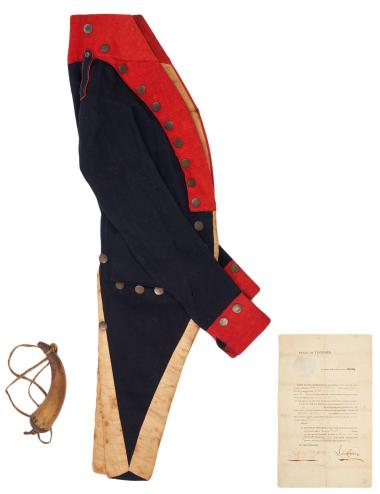 The Tennessee State Museum in Nashville, Tenn., recently acquired a very rare circa 1807 Tennessee militia o¬fficer’s coatee with ties to John Sevier, the state’s first governor. The coat belonged to Lieutenant William Graham (1786–1857) of Jefferson County, Tenn., who served in the 6th Tennessee Militia Regiment from 1807–1815. Thanks in part to a DAR Historic Preservation Grant sponsored by the Tennessee State Society, the museum will soon be able to display this rare article of clothing along with Lt. Gr